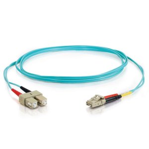 C2G 85531 InfiniBand/fibre optic cable 1 m LC SC OFNR Turquoise