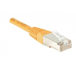 Cat5e RJ45 Patch cable F/UTP orange, 0.3 m