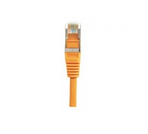 Cat5e RJ45 Patch cable F/UTP orange, 0.3 m