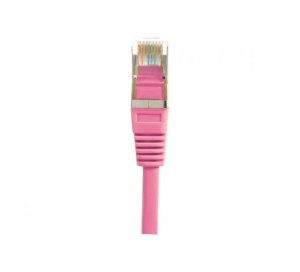 Cat5e RJ45 Patch cable F/UTP pink, 0.15 m