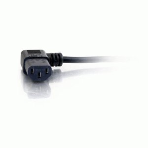 C2G 2m 90° Power Cord Black