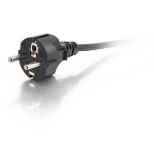 C2G 2m 90° Power Cord Black