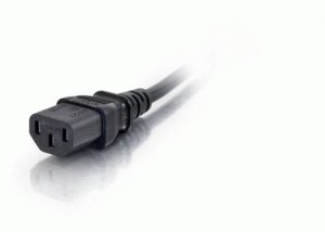 C2G 0.5m Universal Power Cord Black