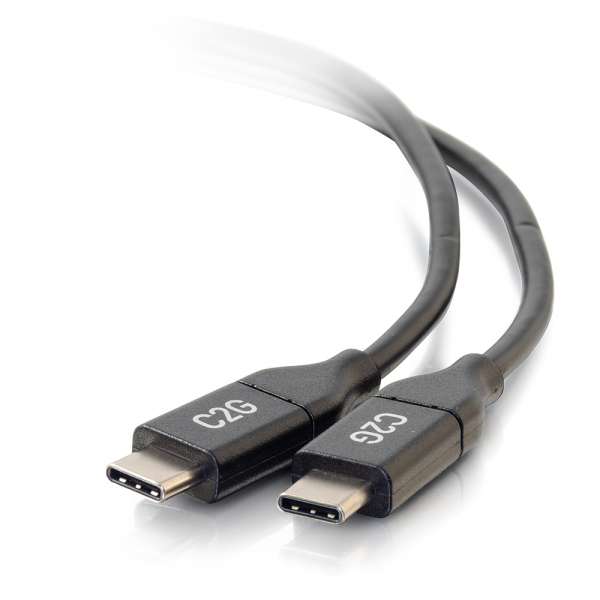 C2G 1.8m (6ft) USB C Cable - USB 2.0 (5A) - M/M USB Type C Cable - Black