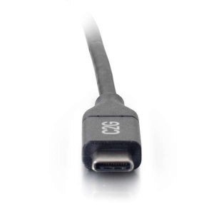 C2G 3m (10ft) USB C Cable - USB 2.0 (5A) - M/M USB Type C Cable - Black