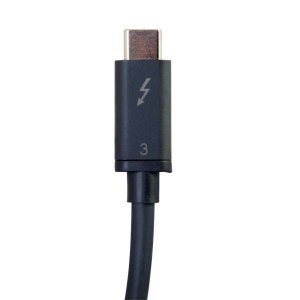 C2G 0.5m Thunderbolt 3 Cable (40Gbps) – Thunderbolt Cable – 4K support – Black