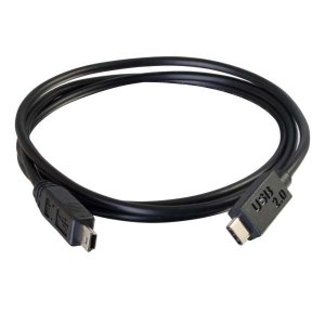 C2G 1m USB 2.0 USB Type C to USB Mini B Cable M/M - USB C Cable Black