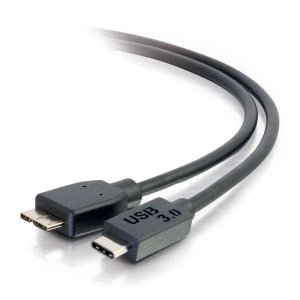 C2G 2m USB 3.1 Gen 1 USB Type C to USB Micro B Cable - USB C Cable Black