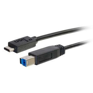 C2G 2m USB 3.1 Gen 1 USB Type C to USB B Cable M/M – USB C Cable Black