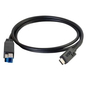 C2G 2m USB 3.1 Gen 1 USB Type C to USB B Cable M/M – USB C Cable Black