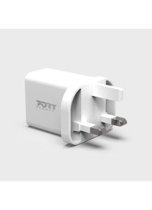 Port Designs 900069-UK mobile device charger Smartphone, Tablet White AC Fast charging Indoor