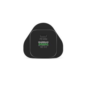 Port Designs 900105-UK mobile device charger Universal Black AC Fast charging Indoor