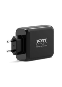 Port Designs 900107-EU mobile device charger Netbook, Laptop, Smartphone, Tablet Black AC Fast charging Indoor