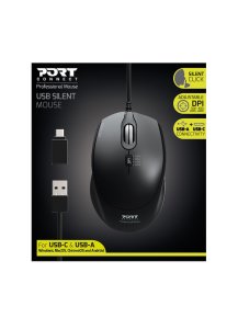 Port Designs 900711 mouse Right-hand USB Type-A Optical 3200 DPI