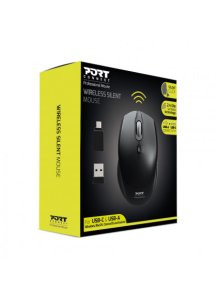 Port Designs 900713 mouse Office Ambidextrous RF Wireless + USB Type-C 1600 DPI