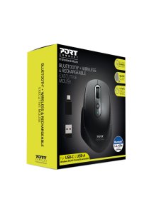 Port Designs 900716 mouse Right-hand RF Wireless + Bluetooth Optical 3200 DPI