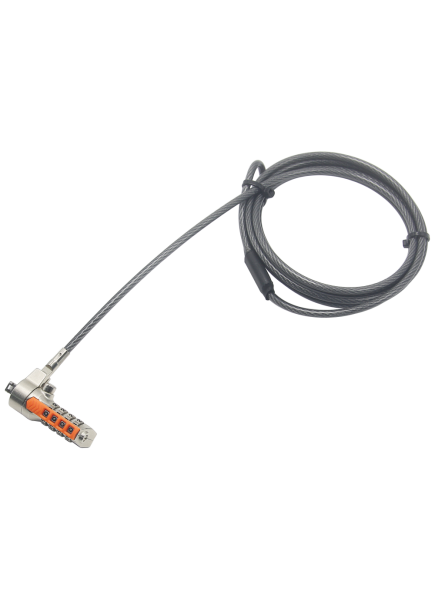 Port Designs Serialized Combination cable lock Grey, Orange, Zinc 1.8 m