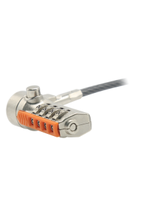 Port Designs Serialized Combination cable lock Grey, Orange, Zinc 1.8 m