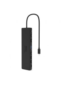 Port Designs 901906-W laptop dock/port replicator Wired USB 3.2 Gen 2 (3.1 Gen 2) Type-C Black