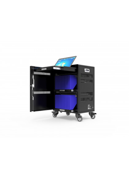 Port Designs 901958 portable device management cart/cabinet Portable device management cabinet Black