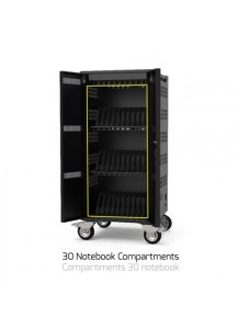 Port Designs 901974 portable device management cart/cabinet Portable device management cabinet Black