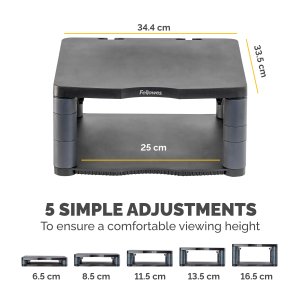 Fellowes Premium Monitor Riser Graphite