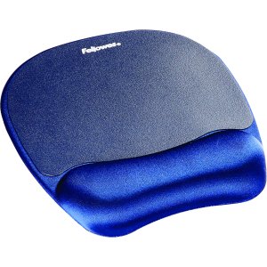 Fellowes Memory Foam Mouse Pad/Wrist Rest Sapphire