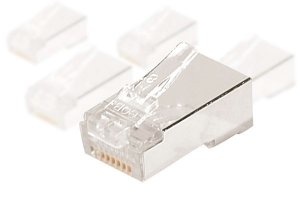 Modular Plug RJ-45 8/8 Cat6 shielded - pack of 10