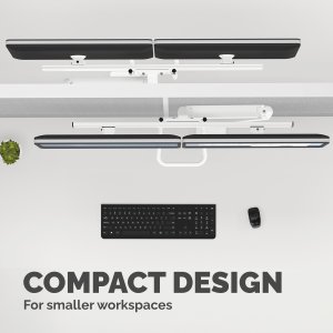 Fellowes Eppa Dual Crossbar Monitor Arm - White