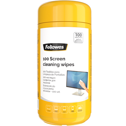 Fellowes 9970330 equipment cleansing kit LCD/LED/Plasma, LCD/TFT/Plasma Equipment cleansing wipes