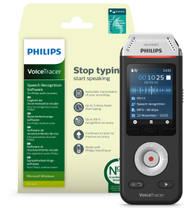 Philips Voice Tracer DVT2810/00 dictaphone Flash card Black, Chrome