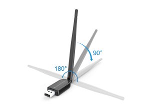 Conceptronic ABBY Long Range Bluetooth 5.1 USB Adapter with External Antenna