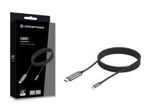 Conceptronic USB-C to HDMI Cable, Male to Male, 4K 60Hz