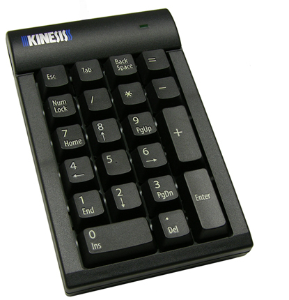 Kinesis Low-Force Keypad numeric keypad PC/Server USB Black