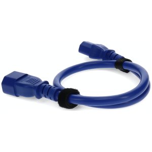 2m C13 Female to C14 Male 18AWG 100-250V at 10A Blue Power Cable