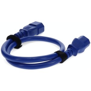 2m C13 Female to C14 Male 18AWG 100-250V at 10A Blue Power Cable