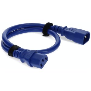 2m C13 Female to C14 Male 18AWG 100-250V at 10A Blue Power Cable