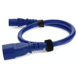 8ft C13 to C14 (Locking) 18AWG Blue 10A 100-250V Power Extension Cable