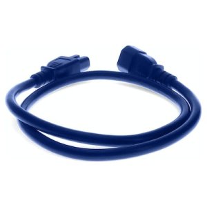 8ft C14 Male to C15 Female 14AWG 100-250V Blue Power Cable