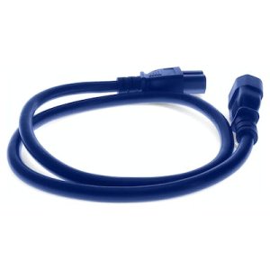 8ft C14 Male to C15 Female 14AWG 100-250V Blue Power Cable