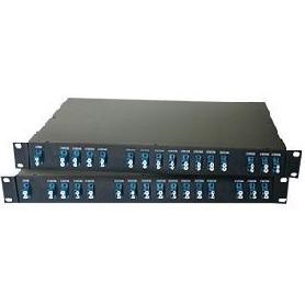 8 Channel 1471-1611nm CWDM ADD/DROP MUX 19inch Rack Mount with LC connectors, Express Port, and Monitor Ports