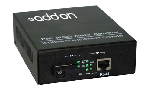 AddOn Networks 100BTX-100BLX network media converter 100 Mbit/s 1310 nm Black