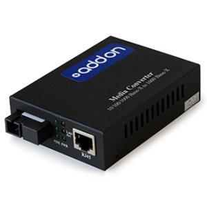 AddOn Networks ADD-GMC-BX-4DSC network media converter 1000 Mbit/s 1550 nm Single-mode Black