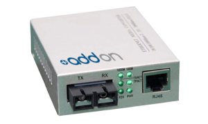 AddOn Networks 1000BTX-1000BLX network media converter 1000 Mbit/s 1310 nm Grey