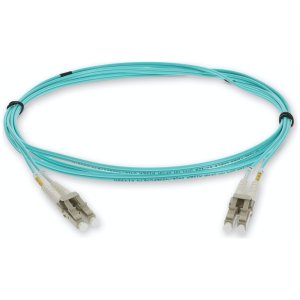 0.5m LC (Male) to LC (Male) Aqua OM3 Duplex Fiber OFNR (Riser-Rated) Patch Cable