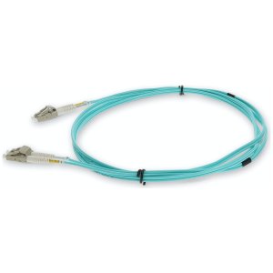 0.5m LC (Male) to LC (Male) Aqua OM4 Duplex Fiber TAA Compliant OFNR (Riser-Rated) Patch Cable