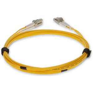 1m LC (Male) to LC (Male) Yellow OM4 Duplex Fiber OFNR (Riser-Rated) TAA Compliant Fiber Patch Cable