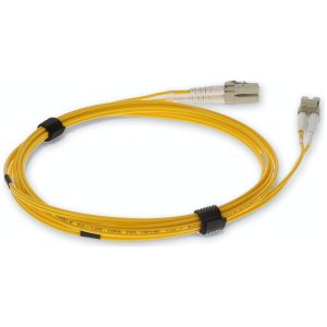 1m LC (Male) to LC (Male) Yellow OM4 Duplex Fiber OFNR (Riser-Rated) TAA Compliant Fiber Patch Cable