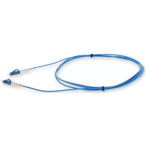 20ft LC (Male) to LC (Male) Blue OS2 Simplex Fiber OFNR (Riser-Rated) Patch Cable