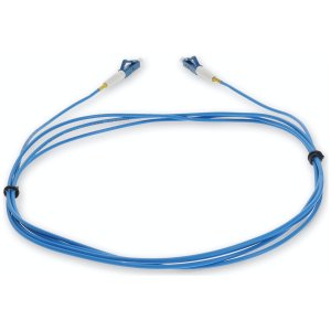 20ft LC (Male) to LC (Male) Blue OS2 Simplex Fiber OFNR (Riser-Rated) Patch Cable